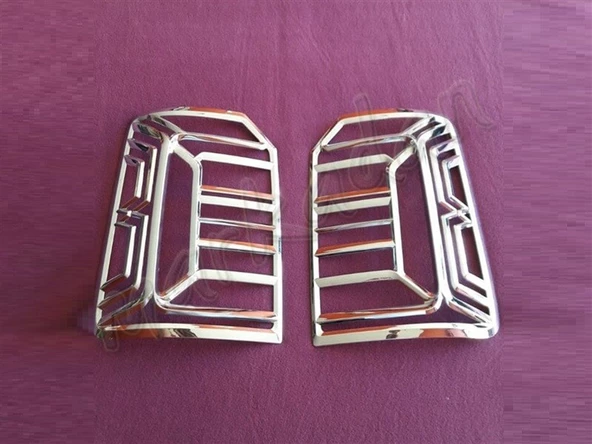 WOC Chrome VW Caddy Krom Stop Çerçevesi 2015-2020 2 Parça Abs Krom - 1