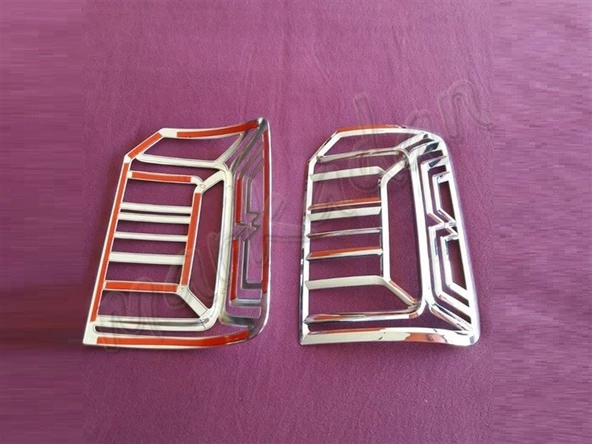 WOC Chrome VW Caddy Krom Stop Çerçevesi 2015-2020 2 Parça Abs Krom - 2