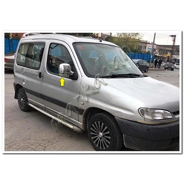 WOC Chrome Peugeot Partner Krom Ayna Kapağı 1996-2008 2 Parça Abs Krom - 4
