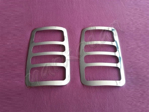 WOC Chrome VW Caddy Krom Stop Çerçevesi 2004-2014 2 Parça Paslanmaz Çelik - 1