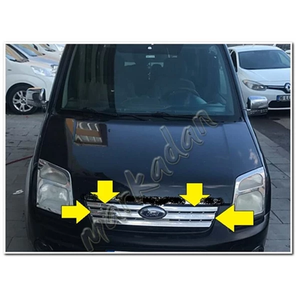 WOC Chrome Ford Connect Krom Ön Panjur 2009-2014 1 Parça Paslanmaz Çelik