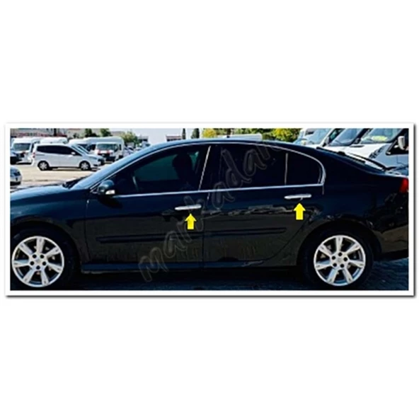 WOC Chrome Renault Laguna 2 Krom Kapı Kolu 2003-2008 4 Kapı Paslanmaz Çelik - 3