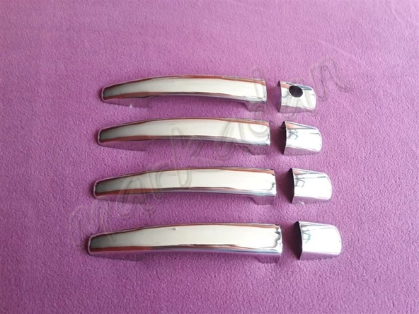 WOC Chrome Peugeot 207 Krom Kapı Kolu 2006-2012 4 Kapı Paslanmaz Çelik