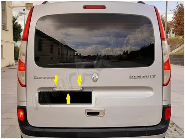 WOC Chrome Renault Kangoo Krom Bagaj Çıtası 2008-2020 Paslanmaz Çelik