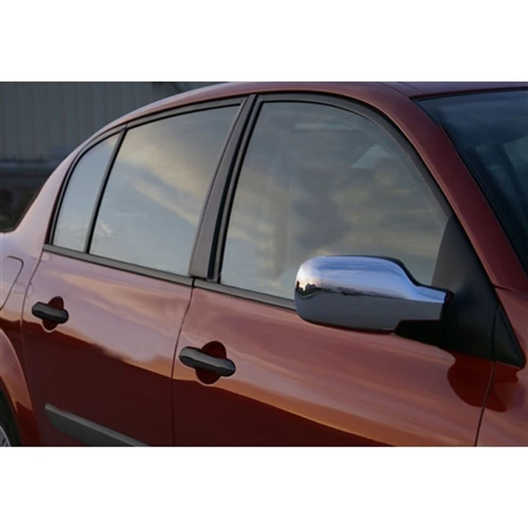 WOC Chrome Renault Scenic 2 Krom Ayna Kapağı 2003-2009 2 Parça Abs Krom - 3