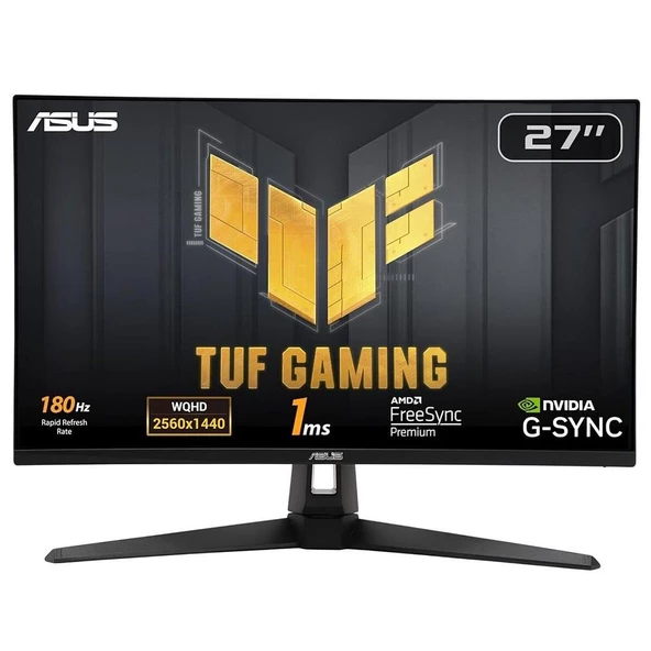 ASUS 27" TUF Gaming VG27AQ3A 180Hz 1ms DP HDR10 Freesync Premium G-Sync WQHD Fast IPS Gaming Monitör