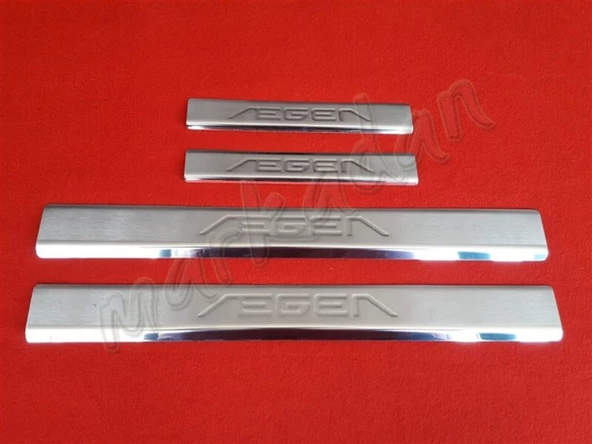 Markadan Fiat Egea Krom Kapı Eşiği 2015 Sonrası 4 Parça Paslanmaz Çelik