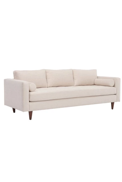 Vipa Home Vipa Minnesota Dayanıklı Modern İskandinav Tasarım Rahat Konforlu Üçlü Koltuk, Krem - 2