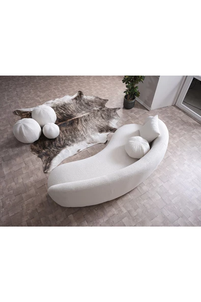 Vipa Home Vipa New Moon Lüks Modern Şık İskandinav Tasarım Üçlü Koltuk, Comford, Salon ve Oturma Odası İçin - 2