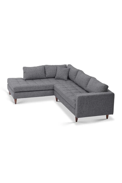 Vipa Home Vipa Minnesota Sol Sabit Oturum R+2 L Köşe Takımı - İskandinav Tasarım, Salon ve Oturma Odası İçin - 6