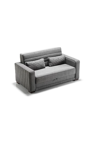 Vipa Home Bunco İkili Yataklı Olabilen Fonksiyonel Kanepe, Gri Salon ve Oturma Odası (Yatak Ölçüleri:137 190) - 4