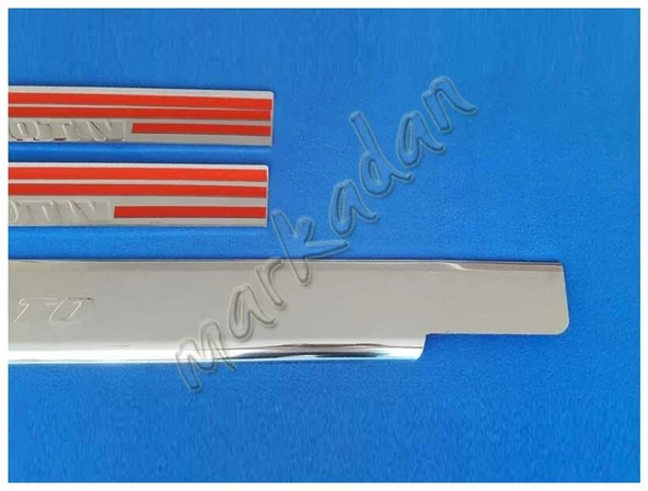 Mercedes Vito W638 Krom Kapı Eşiği 1996-2003 3 Parça Paslanmaz Çelik - Resim 3