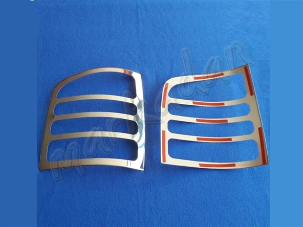 VW T5 Caravelle Krom Stop Çerçevesi 2003-2010 2 Parça Paslanmaz Çelik - 2