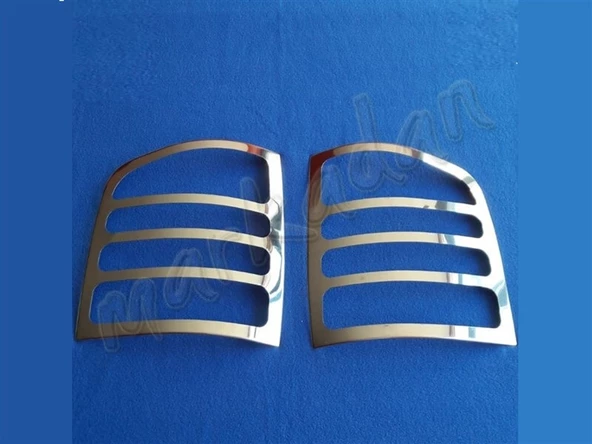VW T5 Caravelle Krom Stop Çerçevesi 2003-2010 2 Parça Paslanmaz Çelik - 1