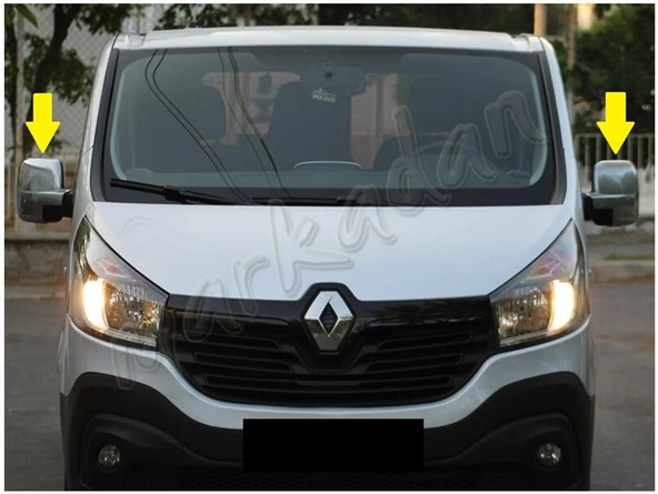 DB Chrome Renault Trafic Krom Ayna Kapağı 2015 Sonrası 2 Parça Abs Krom - 3