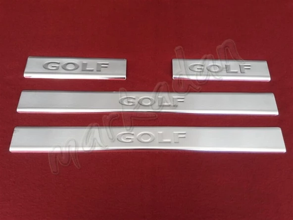 DB Chrome VW Golf 7 Krom Kapı Eşiği 2012-2020 4 Parça P.Çelik