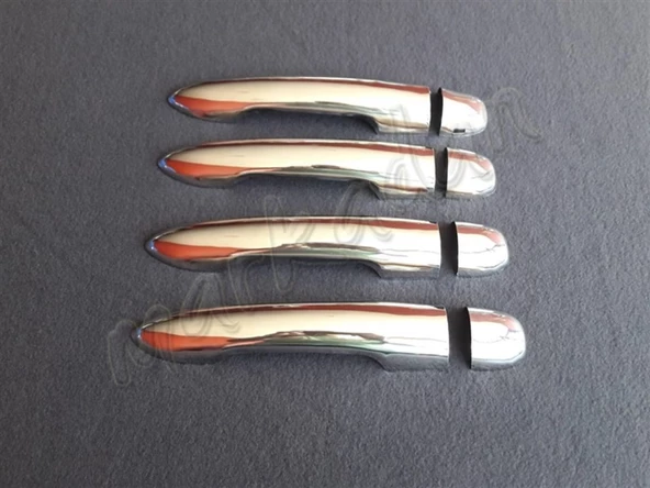 Markadan Renault Megane 2 Krom Kapı Kolu 2004-2010 4 Kapı Paslanmaz Çelik - 1