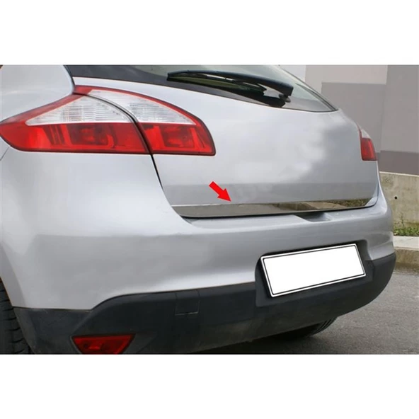 Markadan Renault Megane 3 HB Krom Bagaj Alt Çıta 2010-2016 Paslanmaz Çelik