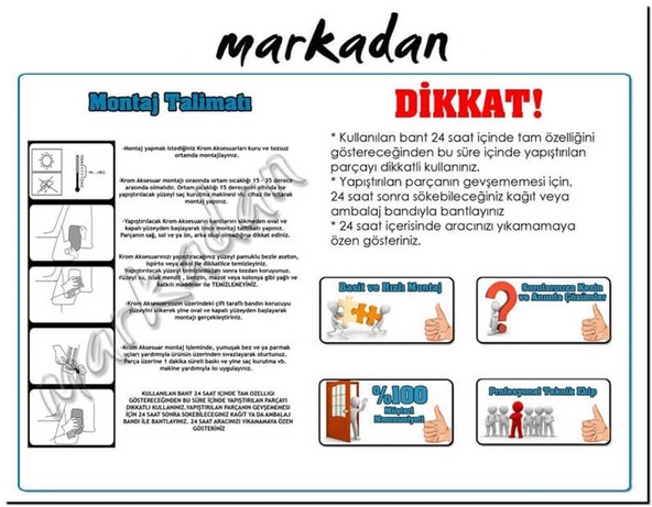 Markadan Ford Connect Krom Cam Çıtası 2002-2014 2 Parça Paslanmaz Çelik - 3
