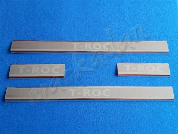 VW T-Roc Krom Kapı Eşiği 2017 Sonrası 4 Parça Paslanmaz Çelik ürün görseli 1