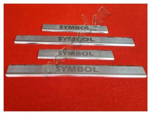 Markadan Renault Symbol Kapı Eşiği 2009-2012 4 Parça Paslanmaz Çelik ürün görseli 1