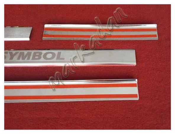 Db Chrome Renault Symbol Kapı Eşiği 2009-2012 4 Parça Paslanmaz Çelik - Resim 3