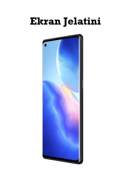 Oppo Reno 5 Pro+5G Uyumlu Ön Body Şeffaf Ultra Ekran Koruyucu Nano Jelatin