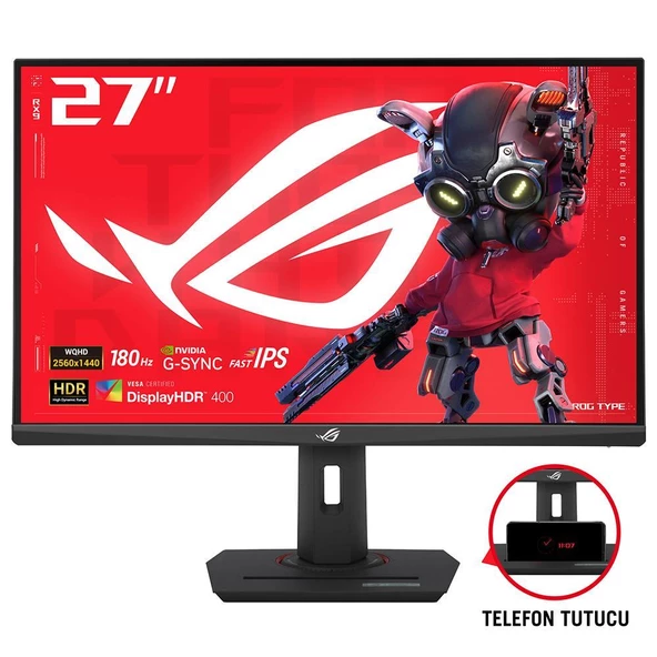 ASUS 27" ROG Strix XG27ACS 180Hz(OC) 1ms(GtG) DP HDR400 Adaptive-Sync WQHD Fast IPS Gaming Monitör