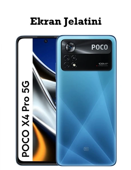 Xiaomi Poco X4 Pro 5G Uyumlu Ön Body Şeffaf Ultra Ekran Koruyucu Nano Jelatin