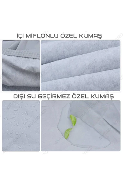 ByLizard Hyundai Accent Era 2006- Uyumlu Araba Branda Oto Örtüsü Çadır - 3