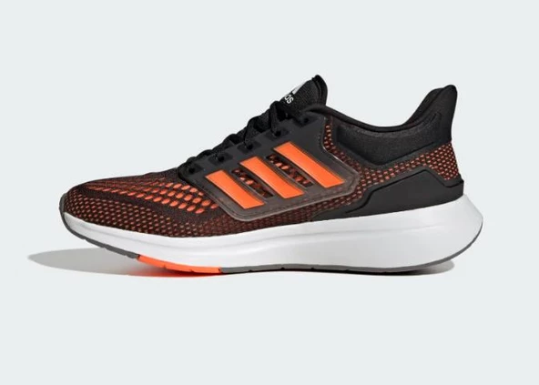 adidas EQ21 Run Erkek Siyah Turuncu Günlük Spor Ayakkabısı GY2193 - 8