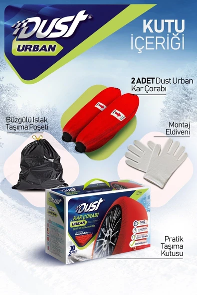 DUST 285 50 R20 Urban Kar Çorabı - Yüksek Kalite Xx-large - Resim 5