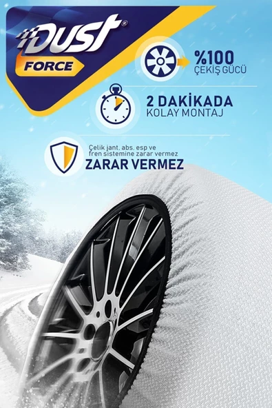 DUST 285 40 R18 Force Kar Çorabı - Yüksek Kalite Large - Resim 2