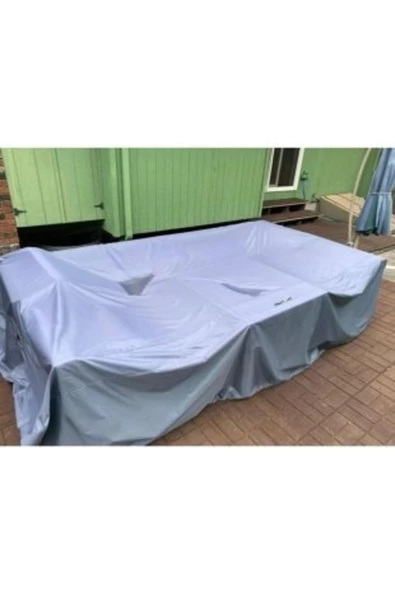 ByLizard Gri Su Geçirmez Bahçe Mobilya Koruma Örtüsü Branda 200x160x80 Cm - 3