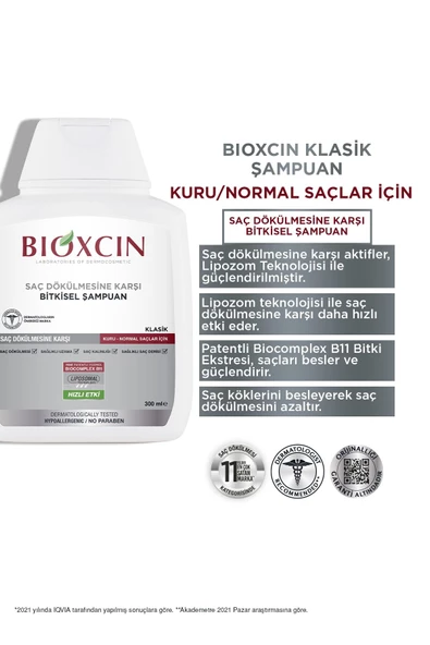 Bioxcin Genesis Kuru Ve Normal Saçlar Için Şampuan 3 X 300 ml - 4