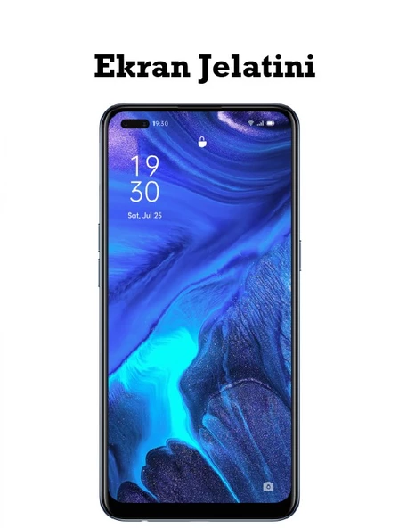 Oppo Reno 4 Uyumlu Ön Body Şeffaf Ultra Ekran Koruyucu Nano Jelatin