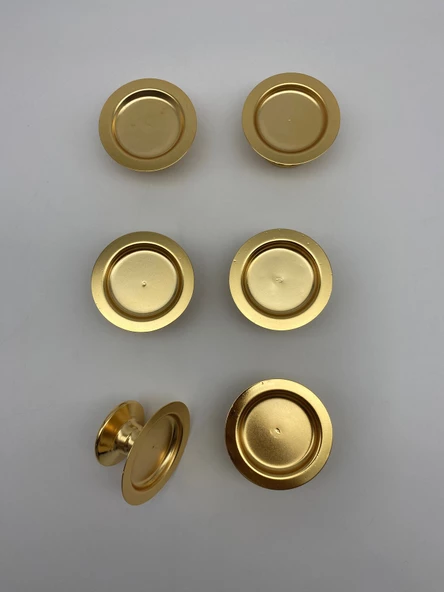 6'lı Gold Makaronluk, Mini Lokumluk, Kahve Yanı Sunumluk, Şekerlik - 3