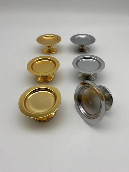 6'lı Gold ve Gümüş Makaronluk, Mini Lokumluk, Kahve Yanı Sunumluk, Şekerlik