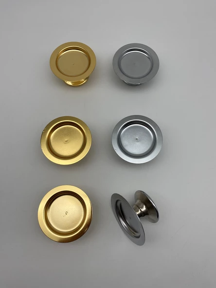 6'lı Gold ve Gümüş Makaronluk, Mini Lokumluk, Kahve Yanı Sunumluk, Şekerlik - 3