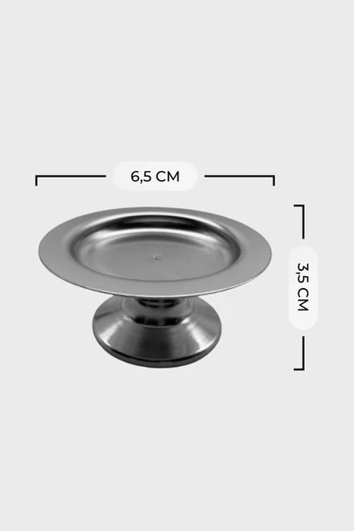 6'lı Gold ve Gümüş Makaronluk, Mini Lokumluk, Kahve Yanı Sunumluk, Şekerlik - 4