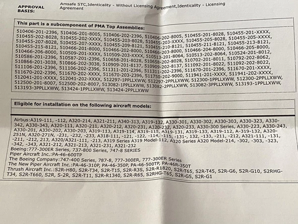 Amsafe 510203-201 90 Derece Montaj Takımı 5 Adet - 8