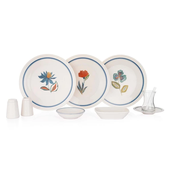 Schafer Vivian Kahvaltı Takımı 32 Parça Asorti01 - Resim 4