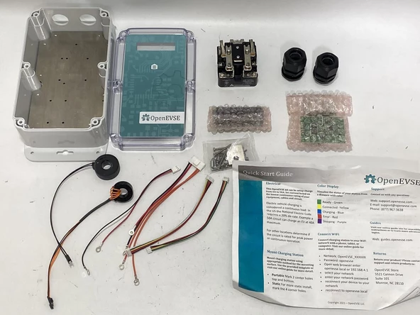 OpenEvse Kit-50 Elekterikli Araç şarj İstasyon Kiti 50A - 4