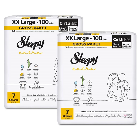 Sleepy Extra Günlük Aktivite Gross Paket Bebek Bezi 7 Numara Xxlarge 200 Adet - 3