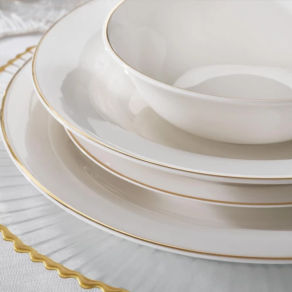 Schafer Lumina Yemek Takımı-56 Parça Gold - 4