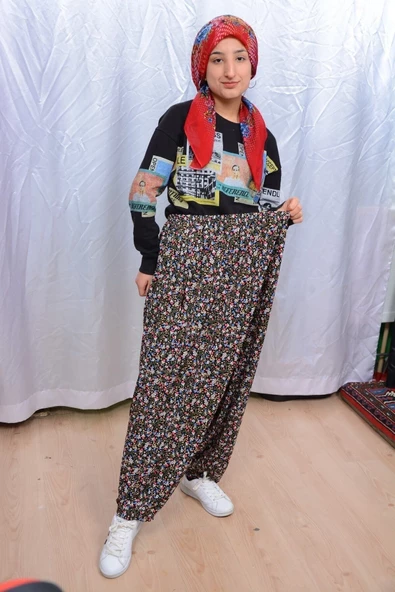 Jarse Yukarıdan Aglı Şalvar - 2