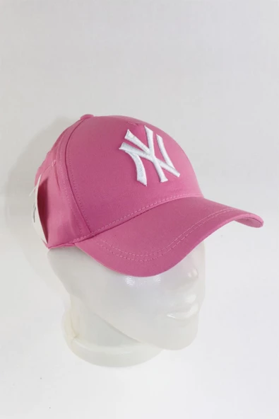 Pembe Ny New York Nakışlı Şapka