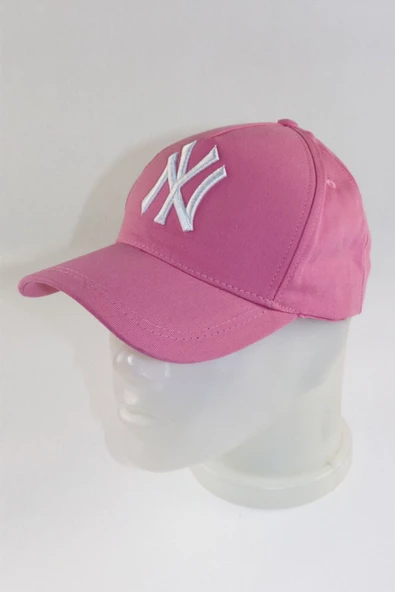Pembe Ny New York Nakışlı Şapka - 2