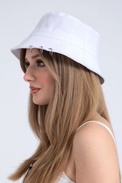 3 Piercingli Bucket Balıkçı Şapka - Resim 5