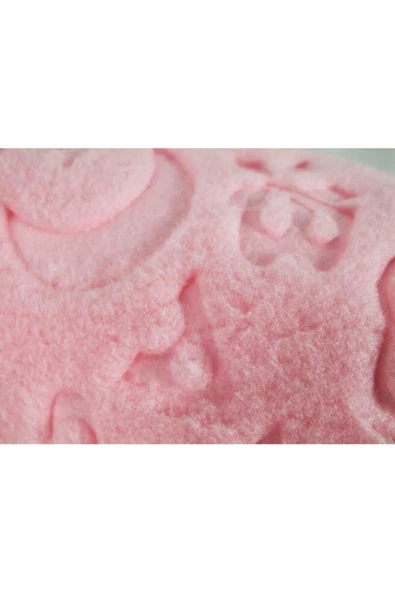 Pembe  Peluş Bebek Battaniyesi  100x120 - 2